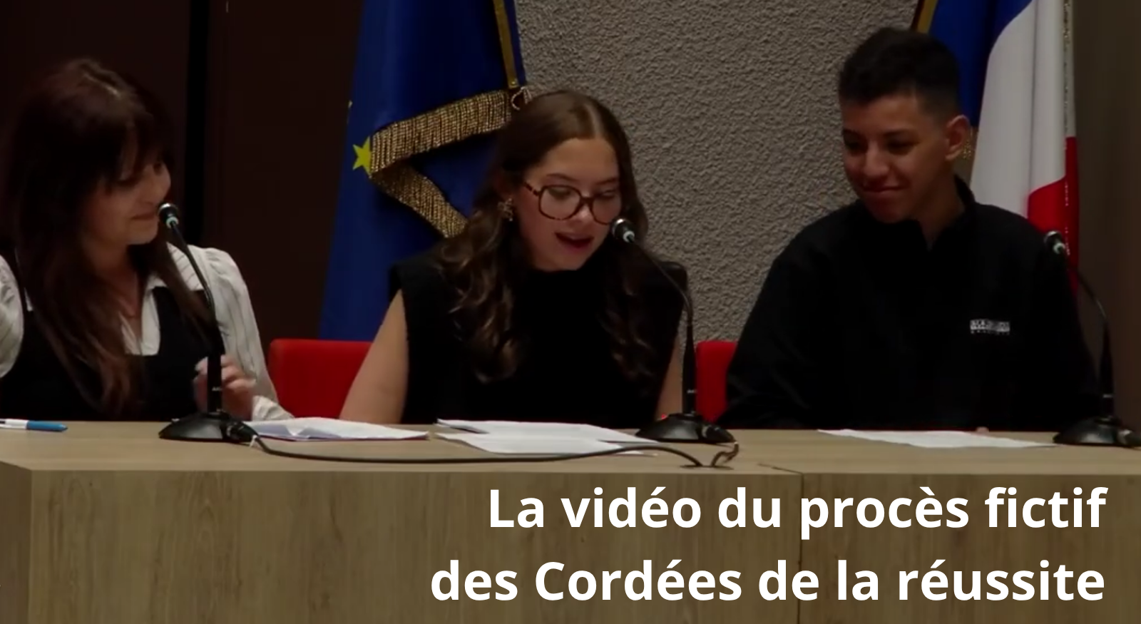 Le procès fictif des élèves des Cordées de la réussite mis en ligne